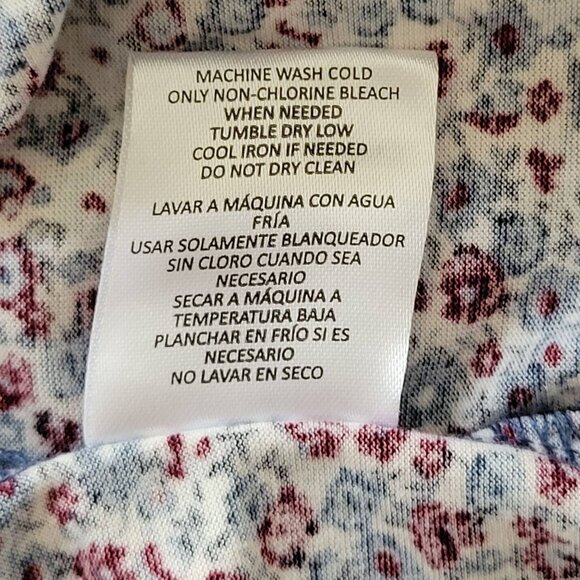 Land's End Pajama Pants Floral Micro Print - Picture 7 of 8